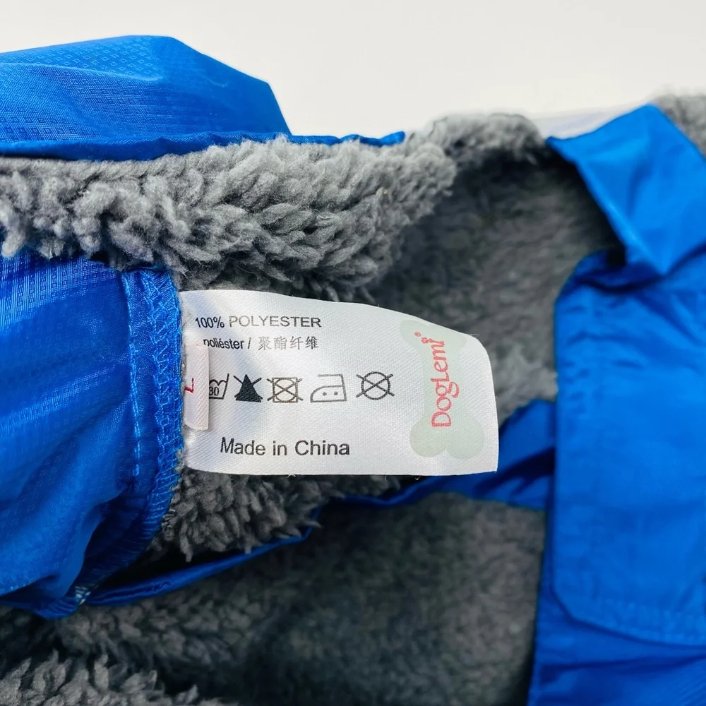 NWT Doglemi Fleece Lined Rainjacket Size Large